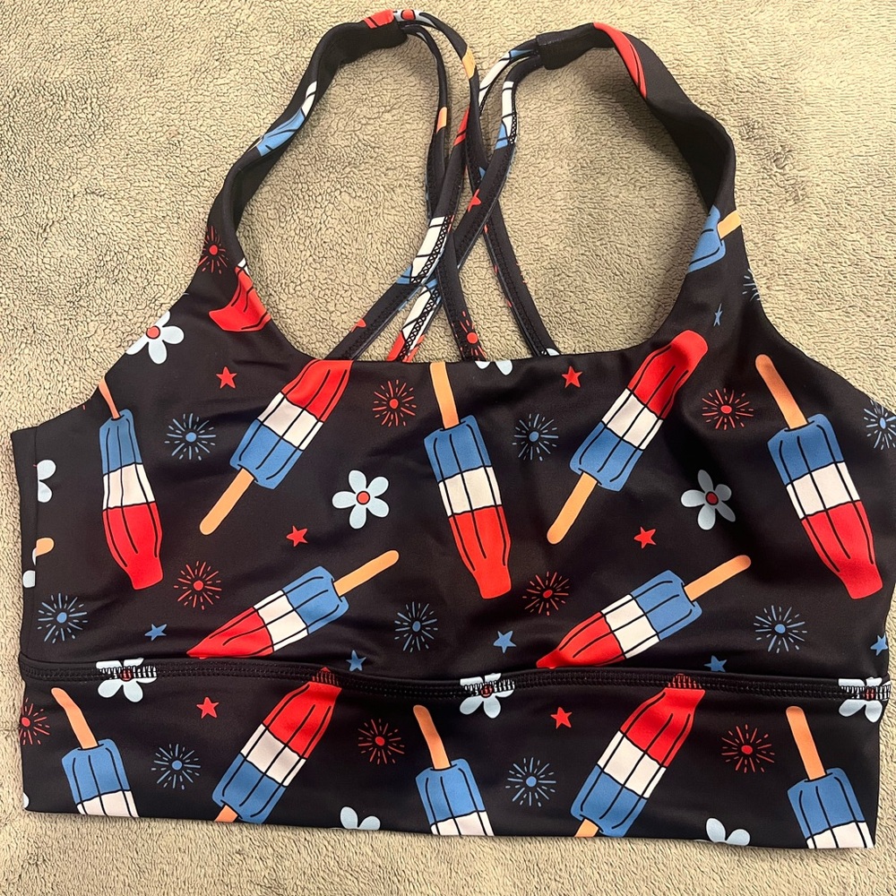 Constantly Varied Gear Red White & Freeze Longline Bra